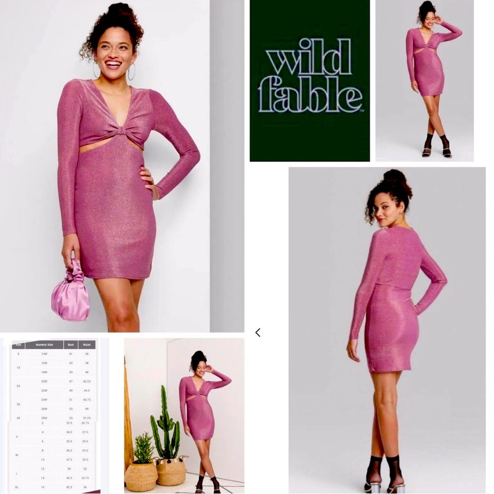 Wild fable vibrant purple dress